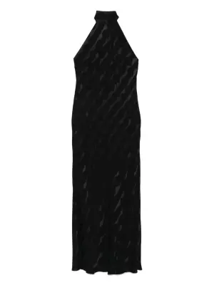Жаккардовое платье Maura с вырезом халтер