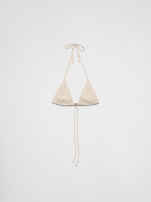 Джерси-треугольник бикини с украшением из страз