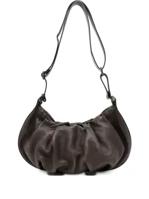 Сумка на плечо из сборчатой кожи