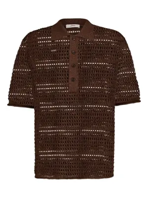 Рубашка поло с перфорацией