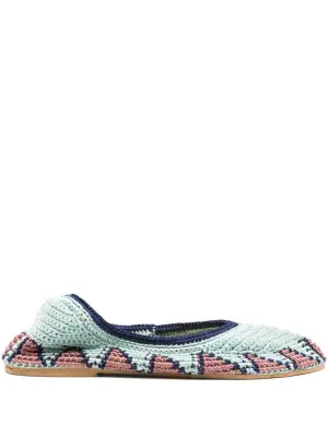 балетки в технике кроше