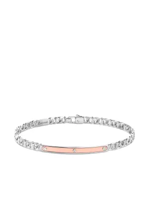 Серебряный браслет с заклепками