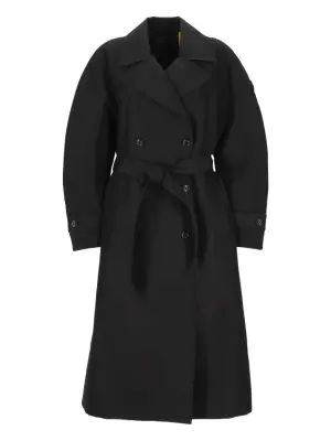 Двубортный тренч с поясом
