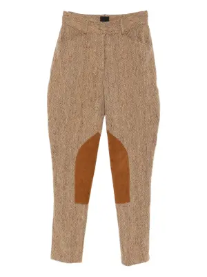 Брюки с узором шеврон