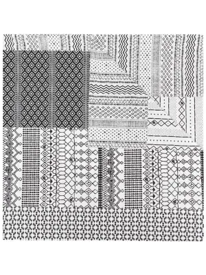 Шарф с графичным принтом