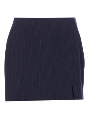 Мини-юбка в тонкую полоску