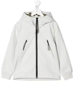 Легкая куртка с линзами на капюшоне