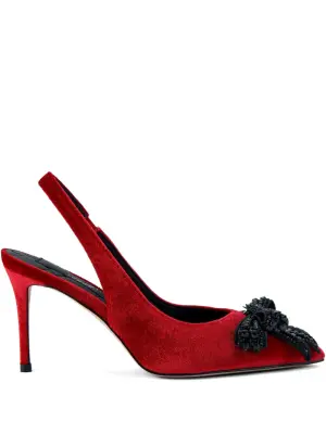 Туфли с ремешком на пятке и кристаллами