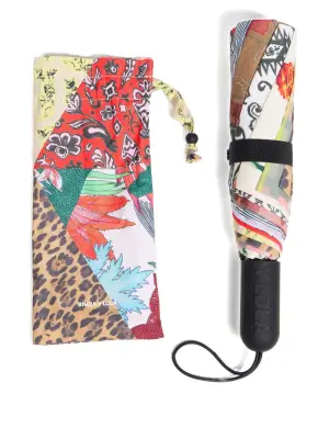 Зонт с принтом в стиле пэчворк