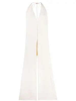 комбинезон с V-образным вырезом