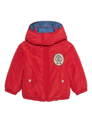 Куртка с капюшоном и монограммой