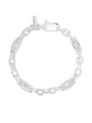 Цепочный браслет с кристаллами