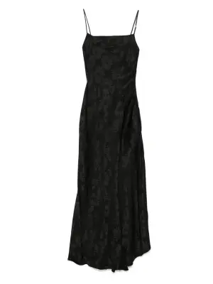 Платье макси с цветочным узором