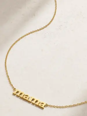 Колье "Mama" из золота 750 пробы