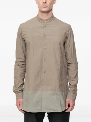 Рубашка с воротником-стойкой