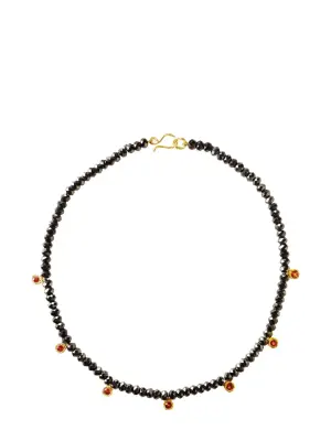 Колье Ramona из желтого золота со шпинелью и сапфирами