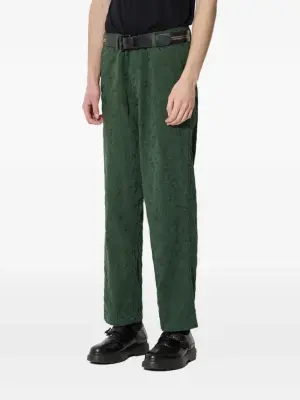 Брюки с цветочной вышивкой