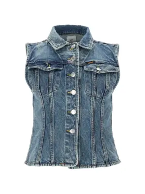 Трикотажная безрукавка на пуговицах