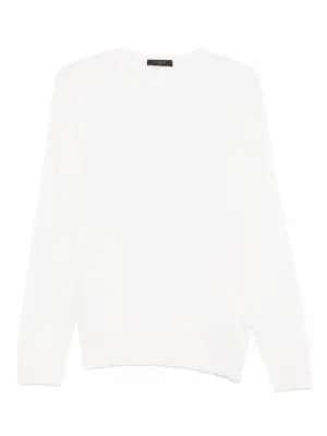 свитер с круглым вырезом