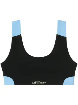 Спортивный бюстгальтер в стиле колор-блок