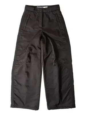 Широкие брюки с кулиской по низу