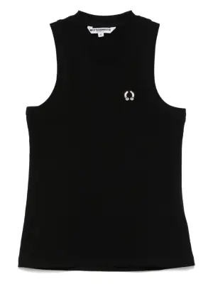 Топ с металлическим декором