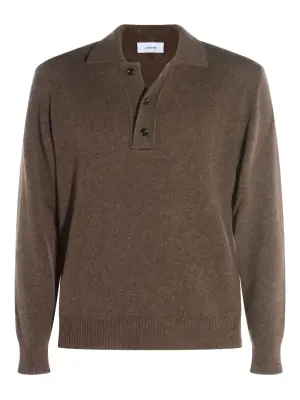 Свитер с воротником поло