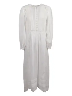 Платье со складками кружевными вставками