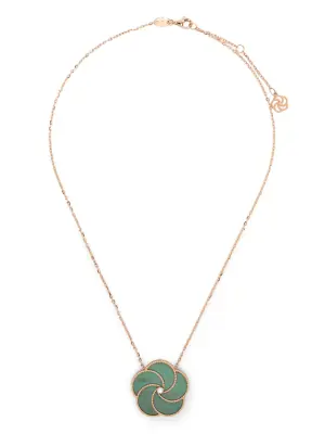 Колье из розового золота с бриллиантами