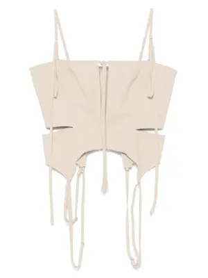 Топ-корсет с вырезом капелькой