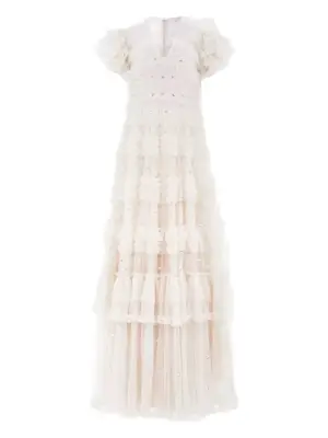 Платье Vivian с оборками и пайетками