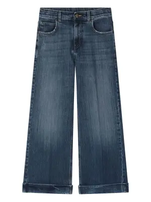 Джинсы с вышивкой