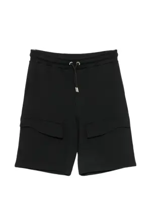 Les Hommes Urban Cargo drawstring track shorts