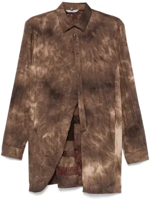 Рубашка с принтом тай-дай