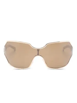 Солнцезащитные очки в геометричной оправе