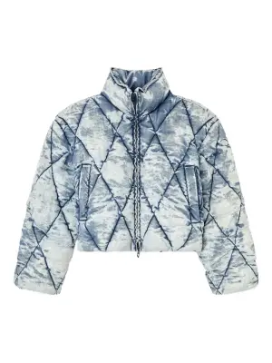 Стеганый пуховик