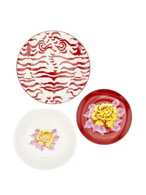 Indian Tiger plate set
