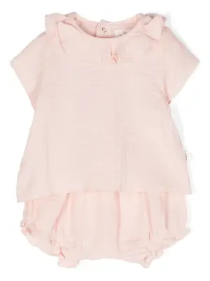 Комплект из топа и блумеров с оборками