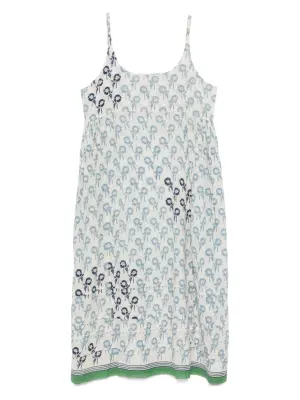 платье миди с цветочным принтом