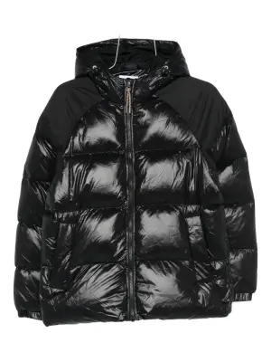 Стеганая куртка с капюшоном