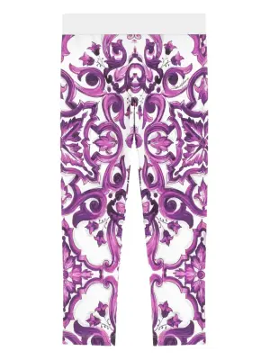 легинсы с принтом Maiolica