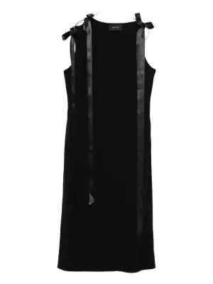 Платье миди с бантом