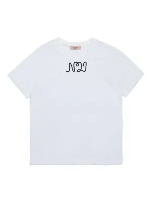 Футболка с нашивкой-логотипом