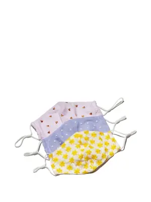 Украшенные маски для лица (набор из трёх штук)