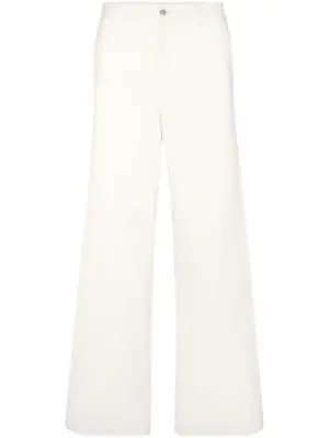 Бархатные брюки широкого кроя