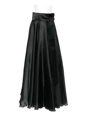 Макси-юбка с завышенной талией