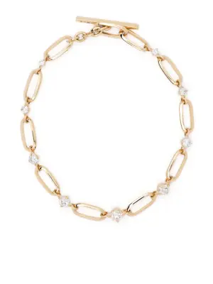 Браслет из желтого золота с бриллиантами