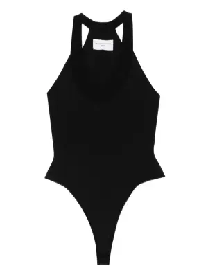 Вязаное рубчатое боди