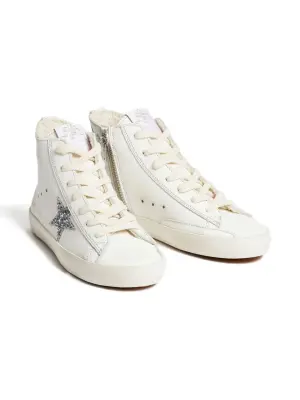 Кеды на молнии с блестками