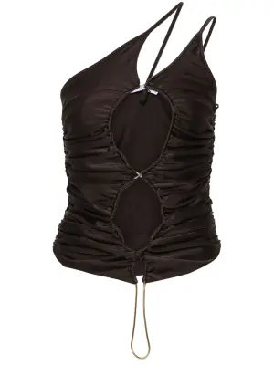 Топ асимметричного кроя с вырезами